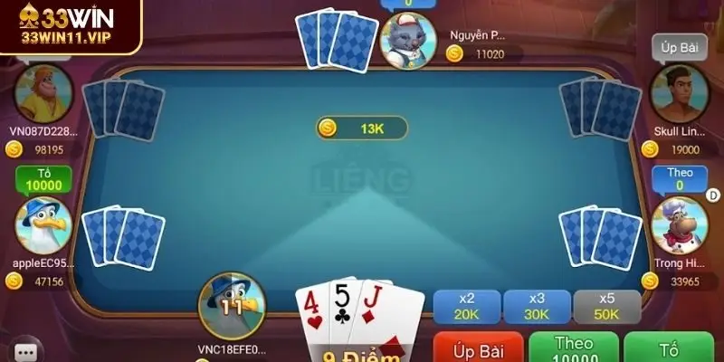 Vài nét cơ bản về bài Liêng 33WIN hấp dẫn